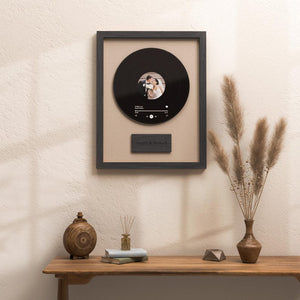 Personalised Record Display - Bride and Groom - Couple Gift - Wedding Gift - Wedding Couple Print - Mr and Mrs Gift - Husband and Wife Gift