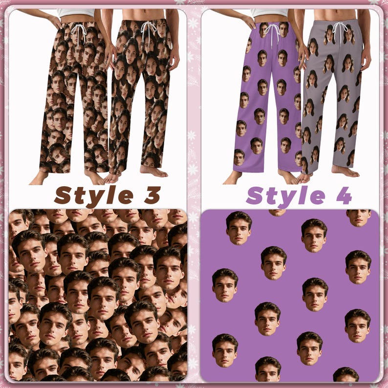 Custom Pajama Pants,Custom Pajama Pants with Photo,Funny Dog Face Pajama Pants, Xmas Pajama pants Party Christmas Gift,Xmas Gift