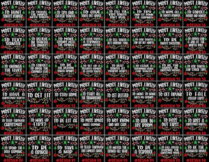 480 Quotes Most Likely to Christmas Shirt, Family Matching Christmas T-Shirts, Christmas Shirt, Funny Christmas Shirt, Family Pajamas