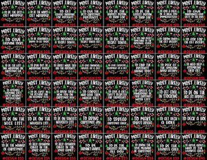 480 Quotes Most Likely to Christmas Shirt, Family Matching Christmas T-Shirts, Christmas Shirt, Funny Christmas Shirt, Family Pajamas