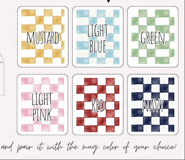 Personalized Pet Mug, Custom Checkered Dog Mug, Cat Mom Gift, Pet Portrait Mug, Custom Pet Gifts, Dog Mom Mug, Gift For Pet Owner