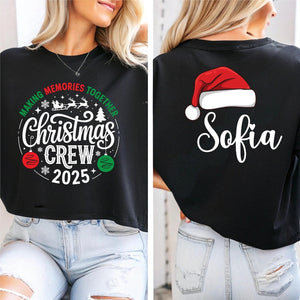 Custom Christmas Crew Sweatshirt- Matching Family Holiday Shirt, Xmas Pajamas Top, Toddler Sweater