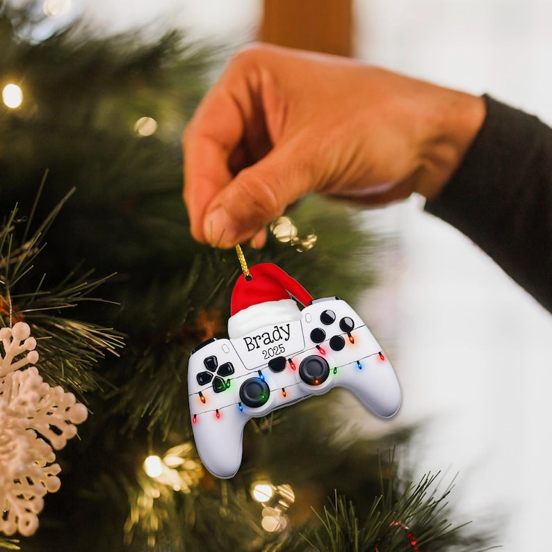 Personalized Gaming Ornament 2025, Gamer Gifts For Boys And Girls, Gaming Christmas Keepsake Gift For Kids Friend, Gifts For Gamers