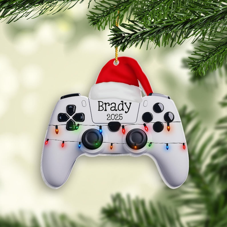 Personalized Gaming Ornament 2025, Gamer Gifts For Boys And Girls, Gaming Christmas Keepsake Gift For Kids Friend, Gifts For Gamers