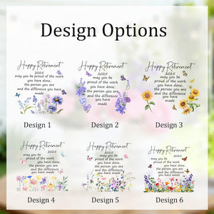 Personalized Retirement Gifts for Women, Retirement Ceramic Flower Vase, Teacher Retirement Ornament, Appreciation Gift, Coworker Gift