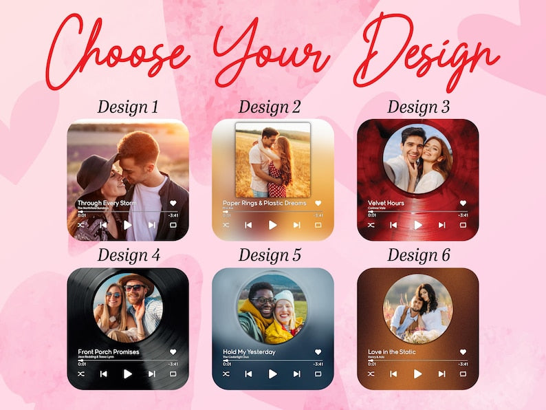 Custom Music Fridge Magnets Personalized Song Magnets That Can Plays Music Anniversary Gifts Valentine's Day Gifts For Her, Photo Magnets