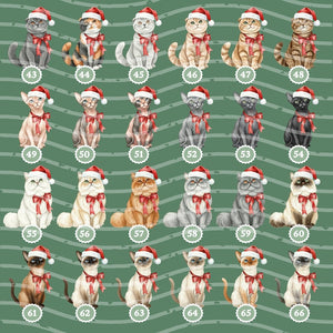 Personalized Cat Christmas Ornament, Custom Pet Ornament, Cat Lover Holiday Gift, Cat Keepsake