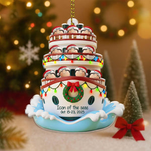 Personalized Cruise Ship Vacation Ornament, Cruise Ship Ornament, Personalized Vacation Ornament, Cruise Christmas Gift, Cruise Lover Gift