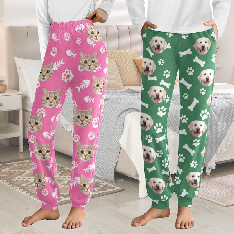 Custom Face Pajama Pants: Personalized Photo Pet or Loved One