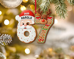 Custom Six Seven Christmas Ornament, Funny Teen Slang Ornament, Gen Z Teenager Tween Ornament, Christmas Gifts