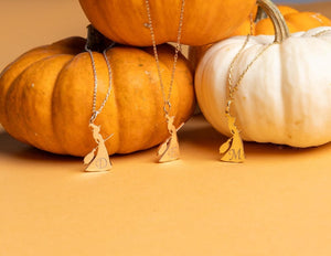 Dainty Wizard of Oz, Wicked Witch of the West Necklace, The Wonderful Wizard of Oz Pendant, Magician Necklace, Wizard, Halloween Necklace