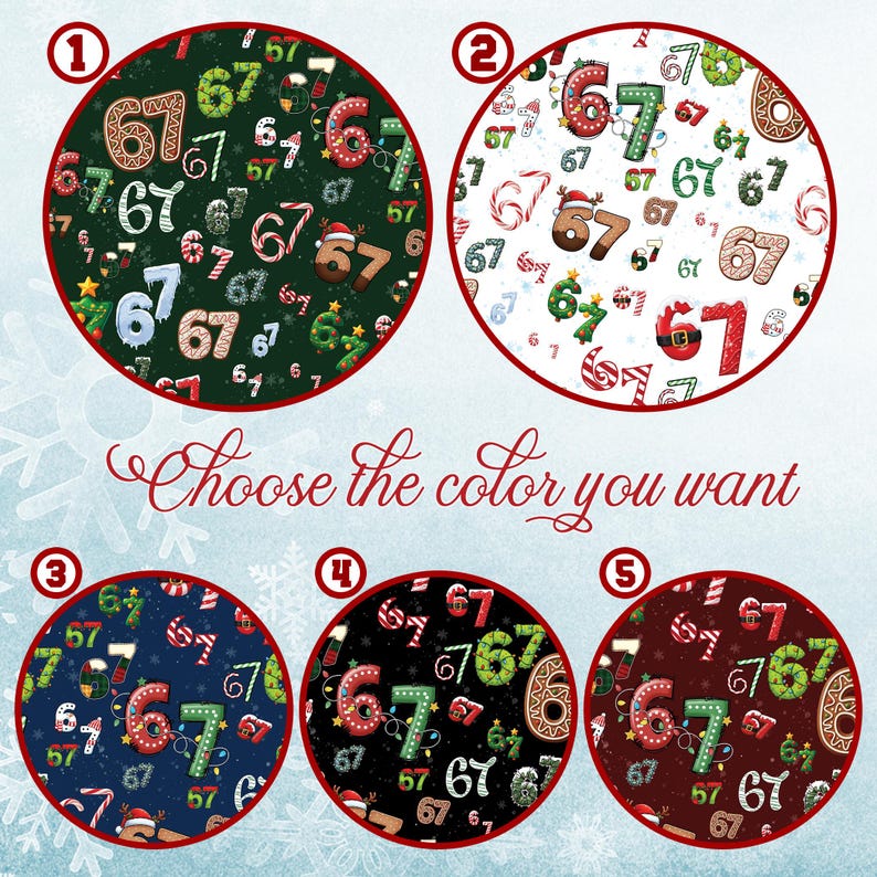 6 7 Meme Christmas Pajama Set, Holiday Family Matching PJs