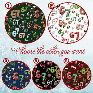 6 7 Meme Christmas Pajama Set, Holiday Family Matching PJs