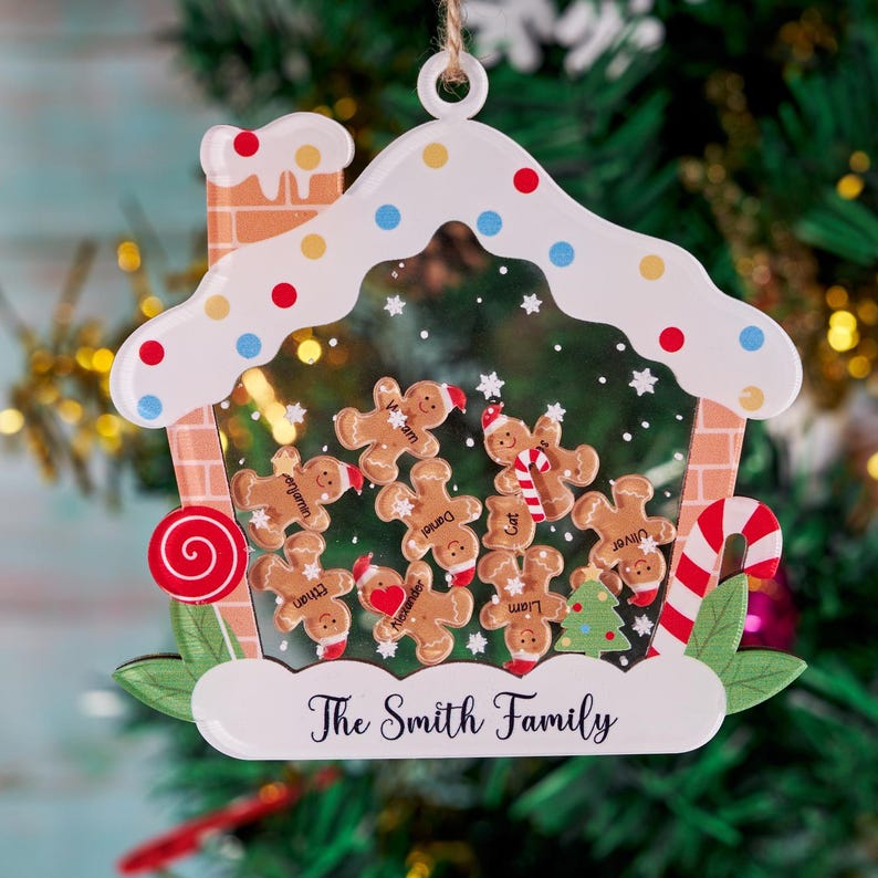 2025 Christmas Ornament, Custom Xmas Tree Decoration, Custom Xmas Acrylic Bauble, Personalized Holiday Keepsake, Christmas Family Gifts