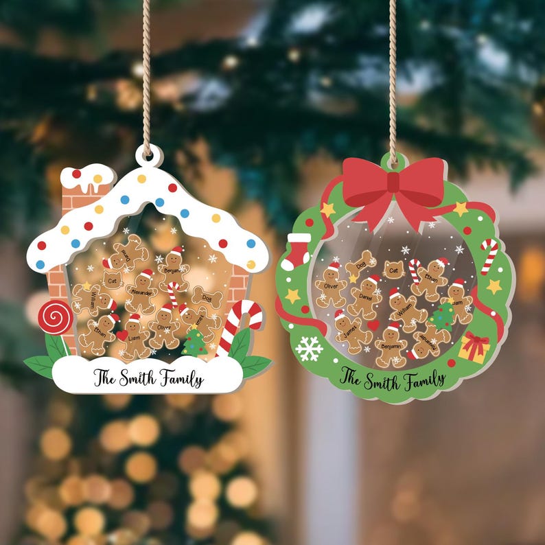 2025 Christmas Ornament, Custom Xmas Tree Decoration, Custom Xmas Acrylic Bauble, Personalized Holiday Keepsake, Christmas Family Gifts