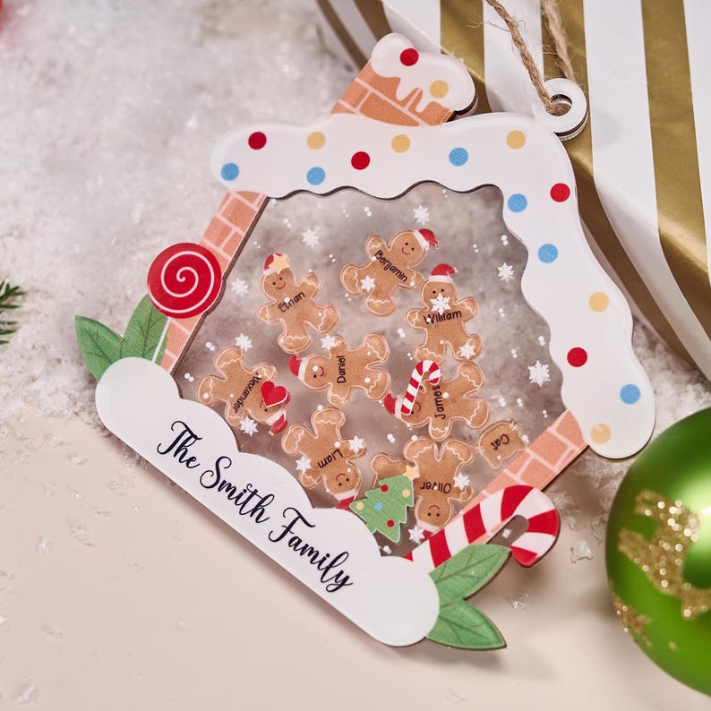 2025 Christmas Ornament, Custom Xmas Tree Decoration, Custom Xmas Acrylic Bauble, Personalized Holiday Keepsake, Christmas Family Gifts