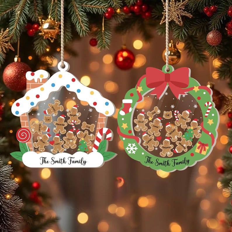 2025 Christmas Ornament, Custom Xmas Tree Decoration, Custom Xmas Acrylic Bauble, Personalized Holiday Keepsake, Christmas Family Gifts