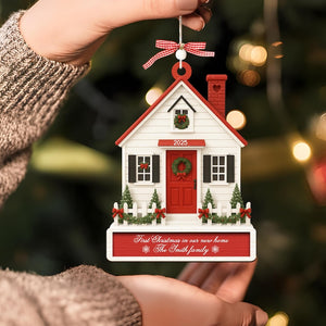 New Home Christmas Ornament 2025,First Christmas in Our New Home Ornament,Happy New Home Gift,New Home Decor,Address Ornament,Christmas Gift