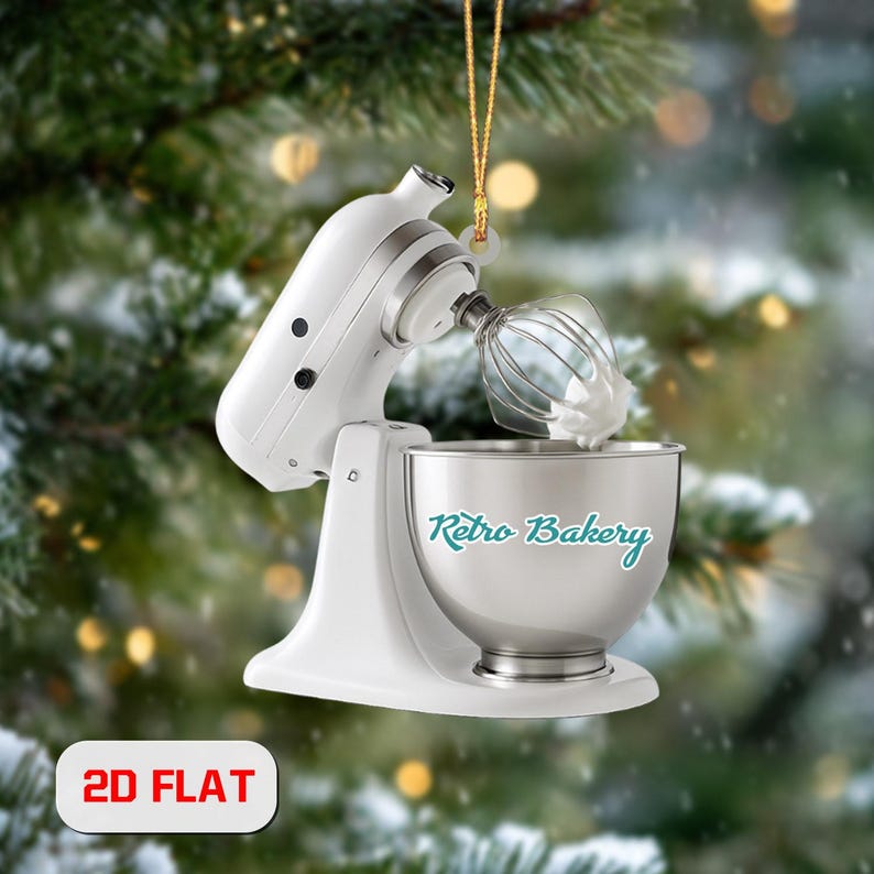 Personalized Baking Mixer Christmas Ornament: Baker Gift
