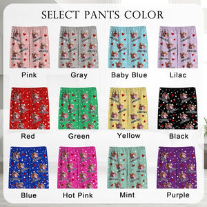 Custom Photo Besties Pajama Pants: Personalized BFF Matching PJs