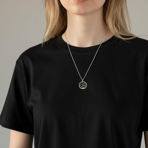 Sterling Silver Volleyball Pendant Necklace: Personalized Sport Jewelry Gift