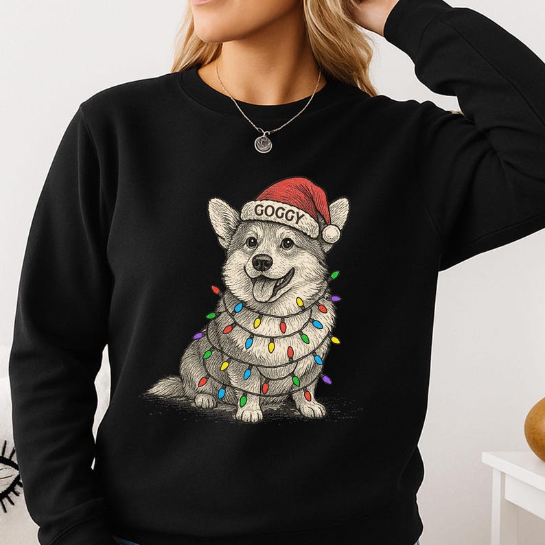 Personalized Pet Portrait Shirt, Custom Pet Christmas T-Shirt with Photo & Name, Custom Dog Cat Graphic Tee, Pet Lover Gift