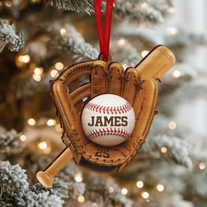 Custom Baseball Ornament, Baseball Player Gift, Baseball Keepsake, Baseball Team Gift,Baseball Lovers Gift,Sport Ornament,Baseball Christmas