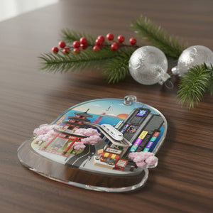 Japan Travel Ornament 2025: Personalized Adventure Keepsake with Name & Destination