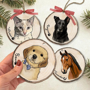 Pet Portrait Ornament, Custom Pet Ornament, Personalized Dog Ornament, Dog Christmas Ornaments, Dog Keepsake, Dog Gifts, Christmas Gift