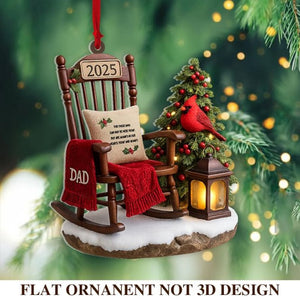 2D Personalized Memorial Christmas Ornament, In Loving Memory Ornament, Grandpa Memorial Christmas Ornament, Loss of Father, Memorial Gift