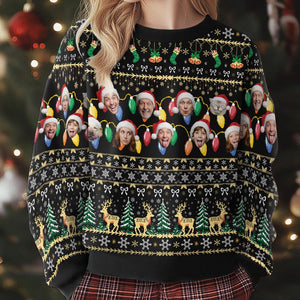 Personalized Face Christmas Sweater For Men Women, Custom Pet Ugly Sweatshirt, Funny Family Christmas Sweater, Funny Custom Face Sweatshirt