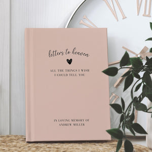 Personalized Grief Journal, Sympathy Gift For Loss Of Mother Father, Letters To Heaven In Loving Memory Gift, Memorial Gift, Condolence Gift