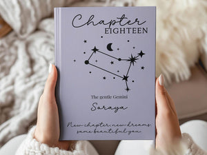 Personalized 18th birthday gifts for her Birth flower journal Custom name notebook Milestone keepsake gift for daughter niece or best friend