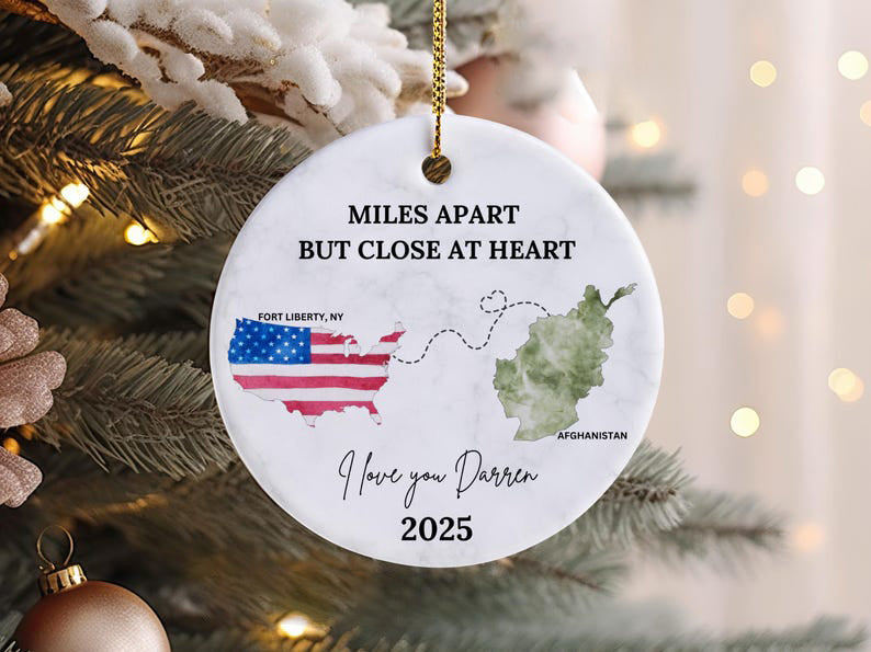 Deployment Christmas Gift For Military Ornament Military Wife Gift For Military Family Army Deployment Gifts Navy Deployment Ornament Marine