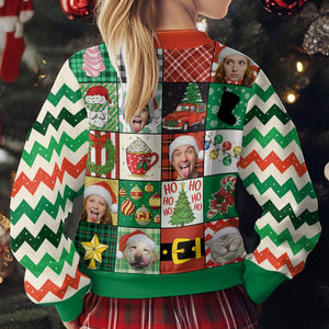 Personalized Face Christmas Sweater, Custom Pet Ugly Sweatshirt, Reunion Festie Family Christmas Sweater, Funny Custom Face Sweatshirt