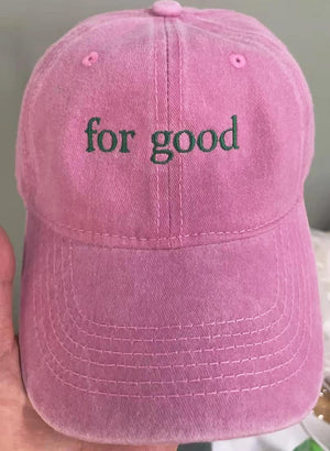 Embroidered For Good Baseball Cap, Good Witch Bad Witch Hat, Shiz University Musical Cap, Defy Gravity Aesthetic Cotton Hats, Christmas Gift