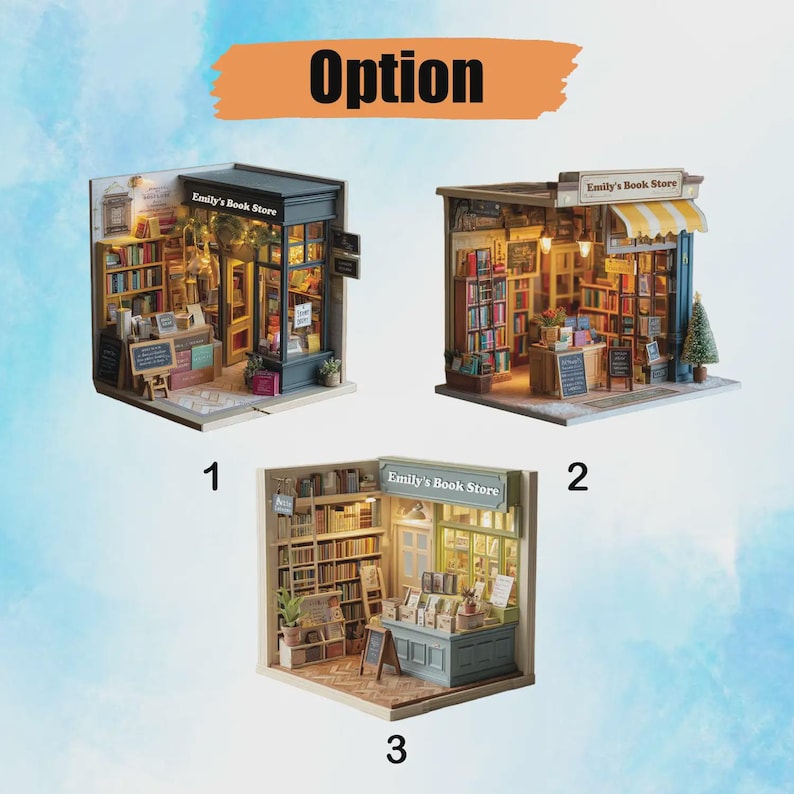 Custom 2D Book Shop Ornament - Personalized Bookstore Christmas Decoration For Readers & Writers