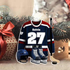 Custom Hockey Outfit Christmas Ornament 2025, Hockey Players Keepsake, Hockey Lovers Ornament,Gift For Hockey Player, Hockey Shoes Ornament