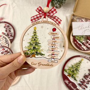 Family Name Christmas Tree Ornaments, Personalized Family Name Ornament, Christmas Tree Ornament Family Names 2025, Holiday Keepsake