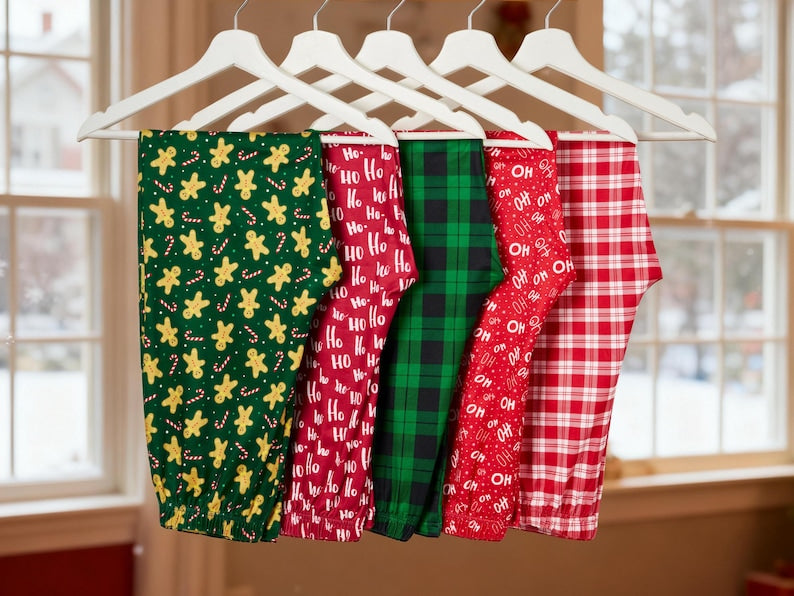 Family Christmas Pants women pajama pants Christmas Gift for her Woman Man Pants Family Matching Loungewear Gingerbread Man Pajamas Pants