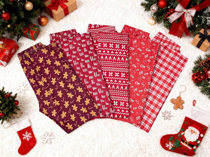Family Christmas Pants women pajama pants Christmas Gift for her Woman Man Pants Family Matching Loungewear Gingerbread Man Pajamas Pants