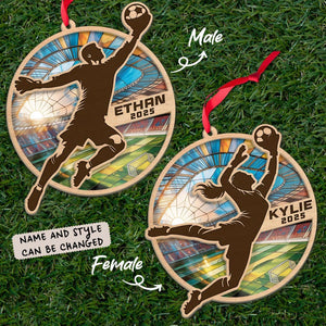 Personalized Soccer Goalkeeper Ornament, Custom Soccer Player Ornament Gift for Boys Girls, Soccer Coach Team Gift Sports Keepsake