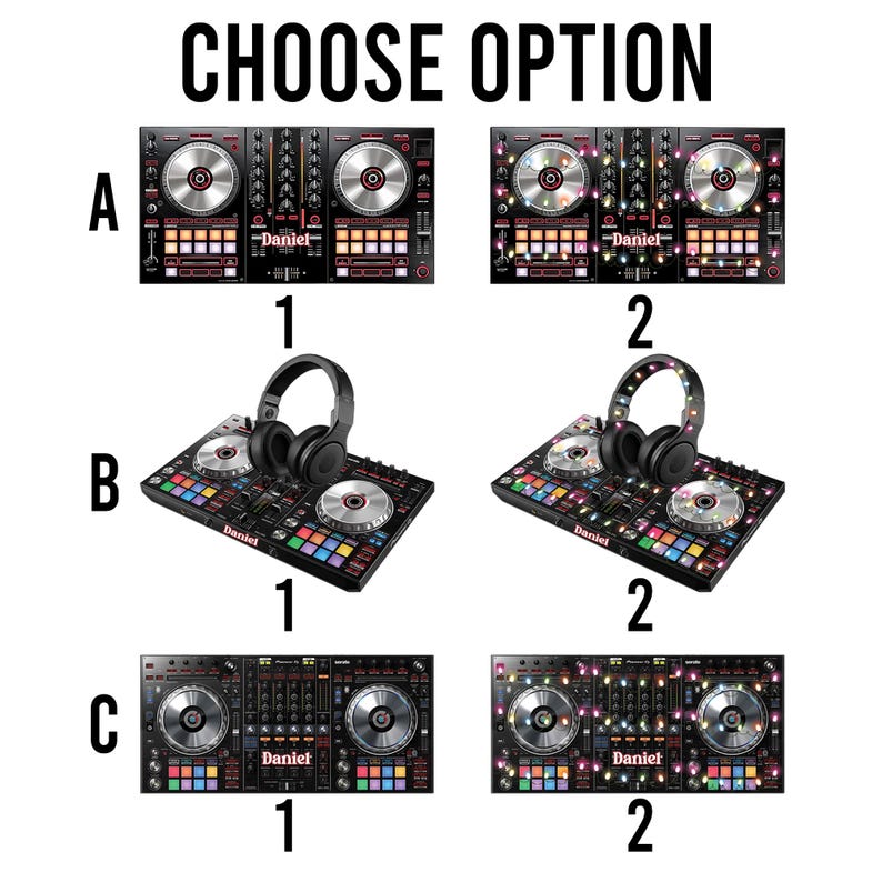 Custom Name DJ Controller Christmas Ornament, DJ Table Flat 2D Ornament, Controller Table Christmas Ornament Gift For Him, Music Lover Gift