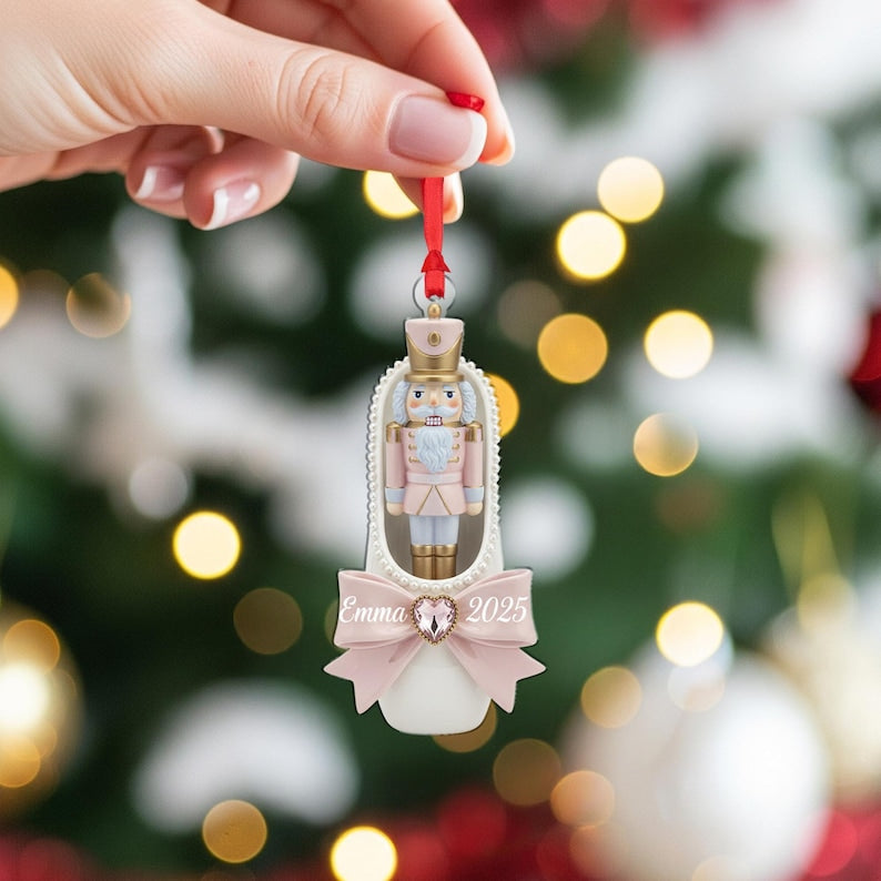 Personalized Nutcracker Soldier Ornament 2025 Hanging Decoration with Custom Name