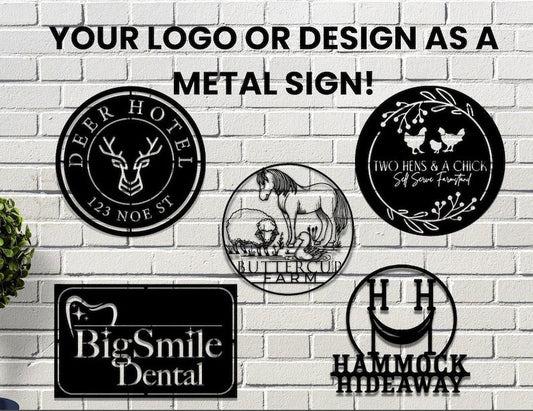 Custom Metal Sign, Your Custom Text Here Sign, Your Logo Here Decor, Personalized Logo Sign, Custom Design Metal Sign , Custom Business Gift