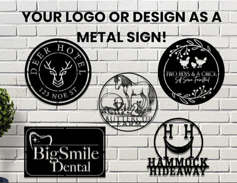 Custom Metal Sign, Your Custom Text Here Sign, Your Logo Here Decor, Personalized Logo Sign, Custom Design Metal Sign , Custom Business Gift