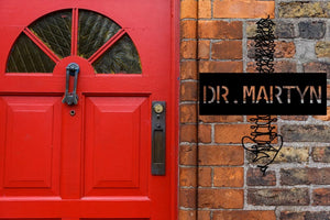 Custom Doctor Name Sign, Personalized Spine Design Wall Sign, Office Wall Sign, Custom Doctor Metal Wall Art,Metal Health Care Sign,Home Art