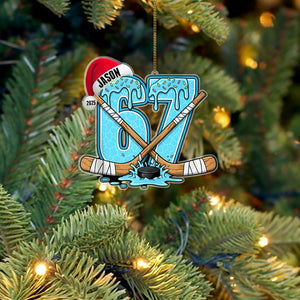 Personalized 67 Sports Christmas Ornament Teen Athlete Gift