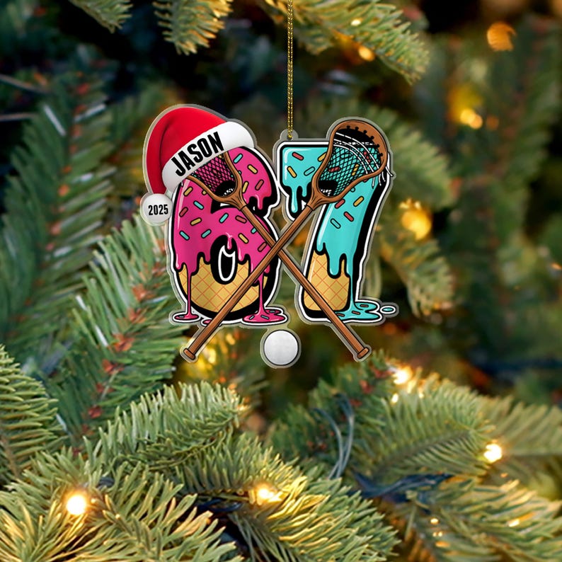 Personalized 67 Sports Christmas Ornament Teen Athlete Gift
