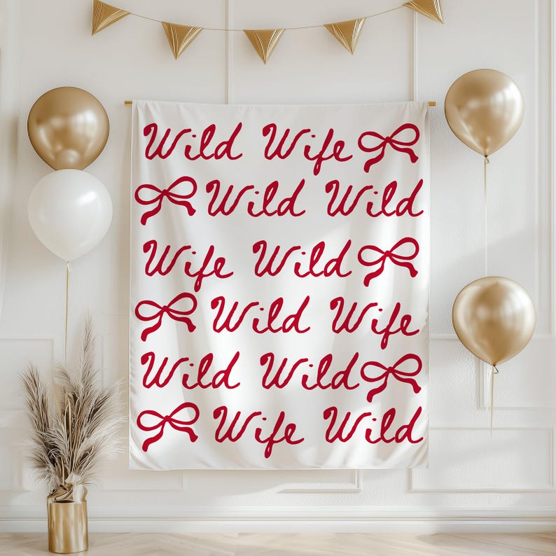 Wild Wild Wife Bachelorette Banner, Wild Wild Wife Bachelorette Decor, Nashville Bachelorette Banner, Western Bachelorette Backdrop